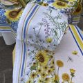 Linen kitchen towel "Sungarden" sunflowers Tessitura Toscana Telerie