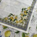 Set de 4 serviettes de table cadrées en lin "Amalfi", Tessitura Toscana Telerie