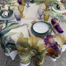 Tessitura Toscana Telerie, square linen tablecloth "Brisk"