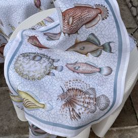 Linen kitchen towel "Reef" Tessitura Toscana Telerie