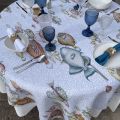 Tessitura Toscana Telerie, square linen tablecloth "Reef"