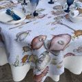 Tessitura Toscana Telerie, rectangular linen tablecloth "Reef"