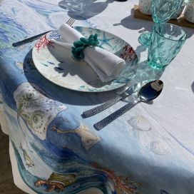 Tessitura Toscana Telerie, rectangular linen tablecloth "Isuela"