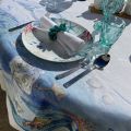 Tessitura Toscana Telerie, square linen tablecloth "Isuela"