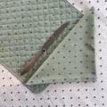 Serviette en coton "Calissons" vert et beige