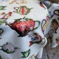 Tessitura Toscana Telerie, cotton table runner "Teabreak"