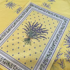 Kitchen towel "Lauris" yellow by Tissus Toselli