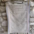 Jacquard kitchen towel "Eau de lavande" by Tissus Toselli