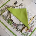 Tessitura Toscana Telerie, linen table napkin green "Lime"