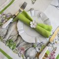 Tessitura Toscana Telerie, linen table napkin green "Lime"