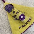 Embrodery kitchen or hand towel lavenders "Saint-Paul" yellow