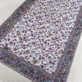 Quilted cotton table runner "Fleurs des Champs"" multicolor by Valdrôme