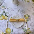 Nappe rectangulaire en coton citrons "Limoncello"