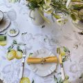 Nappe rectangulaire en coton citrons "Limoncello"