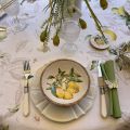 Rectangular tablecloth in cotton lemons "Limoncello"