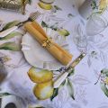 Nappe rectangulaire en coton citrons "Limoncello"