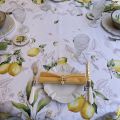 Nappe rectangulaire en coton citrons "Limoncello"