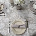 Damask Jacquard tablecloth "Orient" beige and cream