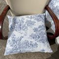 Housse de coussin Jacquard "Coraline" bleu