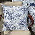 Housse de coussin Jacquard "Coraline" bleu