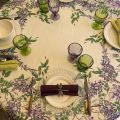 Round tablecloth in cotton "Glycines"