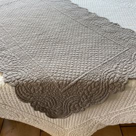 Table runner, Boutis fashion "Morphée" taupe