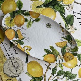 Michel Design Works - Lemon Basil melanine ovale platter