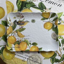 Michel Design Works, Plateau rectangulaire en mélamine "Lemon Basil"