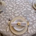 Damask Jacquard tablecloth "Phuket" beige and cream