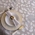 Damask Jacquard tablecloth "Phuket" beige and cream