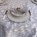 Damask Jacquard tablecloth "Phuket" beige and cream