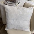 Provence Jacquard cushion cover "Phuket" cream color