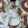 Tessitura Toscana Tellerie, rectangular coton tablecloth "Cocoa"