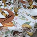 Tessitura Toscana Tellerie, rectangular coton tablecloth "Cocoa"