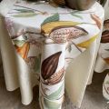 Tessitura Toscana Telerie, cotton table runner "Cocoa"