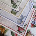 Set of 4 cotton napkins "Tee Time" by Tessitura Toscana Telerie