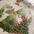 Tessitura Toscana Telerie, linen table runner "Air Christmas"