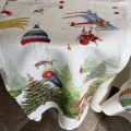 Chemin de table en lin "Air Christmas" Tessitura Toscana Telerie