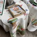 Chemin de table en lin "Air Christmas" Tessitura Toscana Telerie