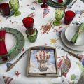 Tessitura Toscana Tellerie, linen tablecloth "Air Christmas"