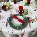 Tessitura Toscana Tellerie, linen tablecloth "Air Christmas"