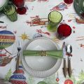 Tessitura Toscana Tellerie, linen tablecloth "Air Christmas"