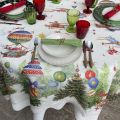 Tessitura Toscana Telerie, nappe en lin "Air Christmas"