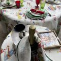 Tessitura Toscana Tellerie, linen tablecloth "Air Christmas"