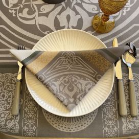 Table napkins  Sud Etoffe "Chamaret" bronze