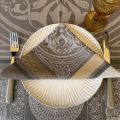 Serviette de table Sud Etoffe "Chamaret" bronze