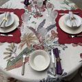 Tessitura Toscana Tellerie, linen tablecloth "Eradea" orchidées