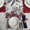 Tessitura Toscana Tellerie, linen tablecloth "Eradea" orchidées