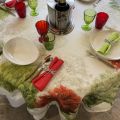 Tessitura Toscana Telerie, rectangular linen tablecloth "Greeson"