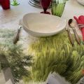 Tessitura Toscana Telerie, square linen tablecloth "Greeson"